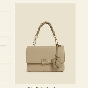 NWT Charles & Keith bag w/ 3 strap styles in sand color